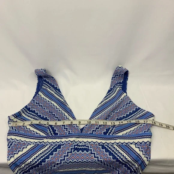 BOGO Sea Level Australia V Neck One Piece Swimsuit Blue White Pink Women Size 14 - Picture 13 of 13